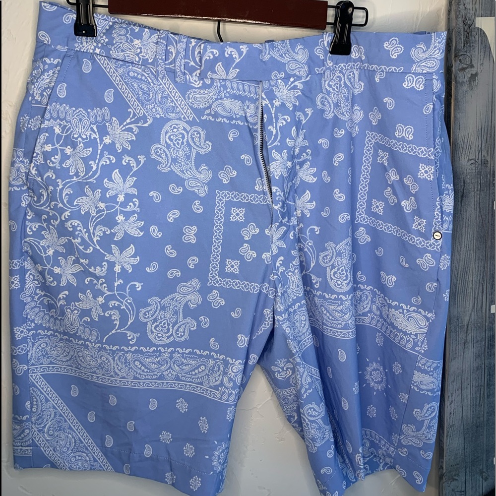 RLX Ralph Lauren Blue Paisley Men Shorts